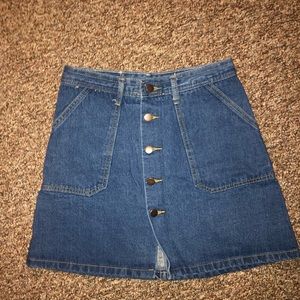 Blue jean skirt